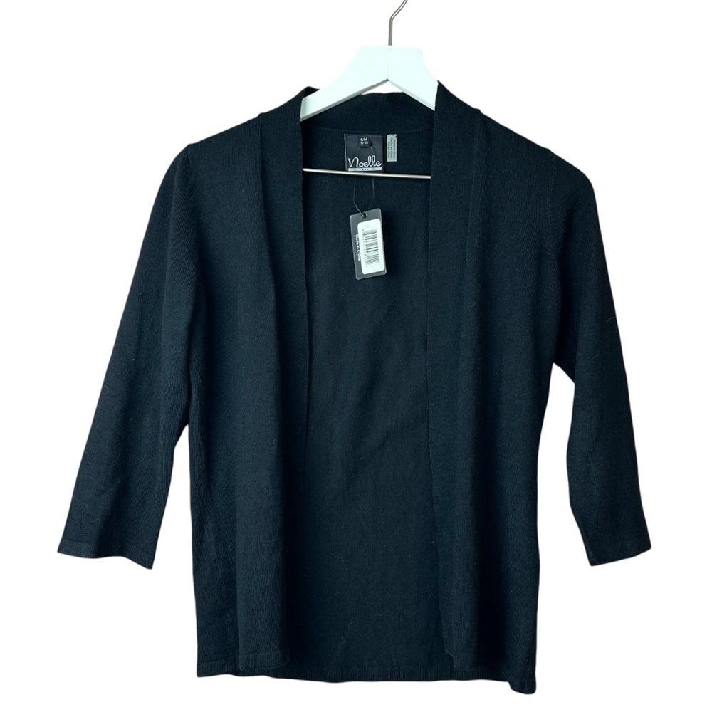 Noelle Black Shrug Cardigan Sweater Women Sz S M Nwt